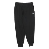 FILA Womens Joggers Black S W28 L27 Cotton Blend Slim Tapered Fit Sweatpants
