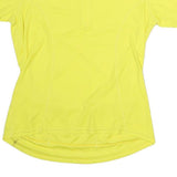 CANARI Mens Yellow L T-Shirt Short Sleeve 1/4 Zip Polyester Sports Cycling Top