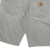 CARHARTT Mens Shorts Grey Casual L W32 Cotton Blend Durable Workwear