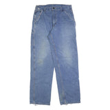 CARHARTT Mens Relaxed Blue Denim Raw Jeans W34 L34 Workwear Utility