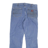 DICKIES Mens Jeans Blue Regular Straight Denim Medium W36 L34 Workwear Cotton