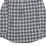 CHAPS Mens Green & White Check Shirt M Cotton Classic Long Sleeve Button Collar