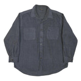 GREAT NORTHWEST Mens Blue Cotton Blend Shirt XL Button Pocket Casual Lightweight