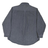 GREAT NORTHWEST Mens Blue Cotton Blend Shirt XL Button Pocket Casual Lightweight