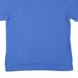 TOMMY HILFIGER Mens Blue Short Sleeve Plain M Polo Shirt Classic Cotton Blend