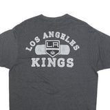 NHL Mens Grey Los Angeles Kings Graphic T-Shirt L Short Sleeve Crew Neck Sports