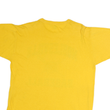 RUSSELL ATHLETIC Mens Yellow Noblesville Baseball Graphic T-Shirt M Crew Neck