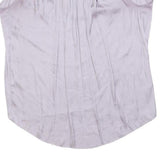 JIGSAW Womens Lilac Cold Shoulder Top Sleeveless Round Neck UK 8 Summer