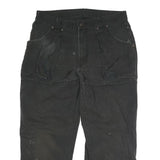 DICKIES Mens Regular Fit Black Workwear Cotton Blend Jeans W32 L25 Button