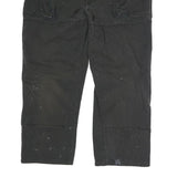 DICKIES Mens Regular Fit Black Workwear Cotton Blend Jeans W32 L25 Button