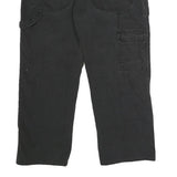 DICKIES Mens Regular Fit Black Workwear Cotton Blend Jeans W32 L25 Button