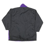 CHEETAH Womens Purple & Black Jacket L Polyester Blend Zip Casual Outerwear