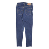 LEVI'S Womens Slim Blue Denim Raw Jeans W30 L30 Stretch Cotton Blend Zip