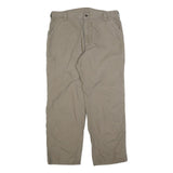 CARHARTT Mens Cotton Blend Relaxed Beige Workwear Trousers W40 L32