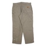 CARHARTT Mens Cotton Blend Relaxed Beige Workwear Trousers W40 L32