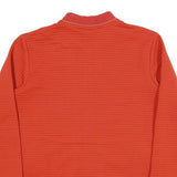 JACK WOLFSKIN Womens Red Cotton Blend Jacket UK 12 Plain Zip Bomber Style