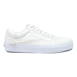 VANS Old Skool Mens Low Top Trainers White Canvas UK 6 Classic Skate Shoes