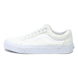 VANS Old Skool Mens Low Top Trainers White Canvas UK 6 Classic Skate Shoes