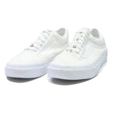 VANS Old Skool Mens Low Top Trainers White Canvas UK 6 Classic Skate Shoes