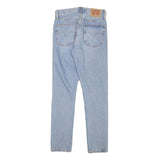 LEVI'S 501S Womens Jeans Blue Regular Straight Denim Light W26 L28 Distressed
