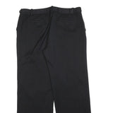 HOBBS LONDON Womens Wool Blend Black Regular Fit Straight Leg Trousers W34 L32