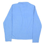 THE NORTH FACE Womens Blue Pullover Plain Crew Neck Basic Knit Jumper L Fleece