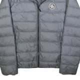 LEVI'S Mens Grey Jacket L Polyester Blend Puffer Lightweight Zip Up Casual