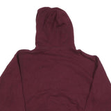 RUSSELL ATHLETIC Mens Maroon Pullover Hoodie L Classic Cotton Blend