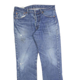 LEVI'S 501 BIG E Mens Jeans Blue Regular Straight Denim W33 L32 Vintage Classic