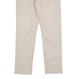 LEVI'S Mens Cotton Blend Beige Slim Straight Trousers W32 L30 Casual Zip Closure