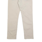 LEVI'S Mens Cotton Blend Beige Slim Straight Trousers W32 L30 Casual Zip Closure