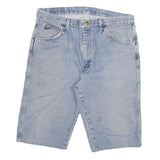 WRANGLER Mens Denim Light Blue Casual Shorts XL W34 Cotton Blend Classic Fit
