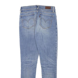 LEVI'S Womens Blue Slim Skinny Denim Light W24 L27 Cotton Blend Zip Jeans