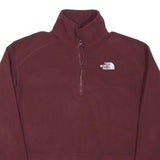 THE NORTH FACE Womens Maroon Jacket XS Polyester Blend Plain Zip Outdoor