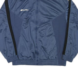 LOTTO Mens Blue & Cream Zip Jacket XL Polyester Blend Sports Casual Trackwear