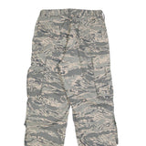 VANGUARD Mens Cotton Blend Grey & Cream Camouflage Regular Fit Cargo Trousers