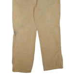 DICKIES Mens Jeans Beige Regular Straight Denim W36 L32 Workwear Zip Closure
