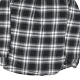 JACHS Mens Black & White Check Shirt M Button Long Sleeve Casual Cotton Blend