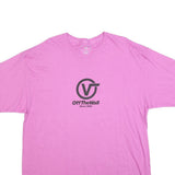 VANS Mens Pink XL Graphic T-Shirt Short Sleeve Crew Neck Off The Wall Logo