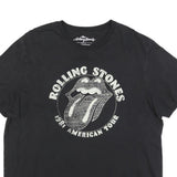 THE ROLLING STONES Womens Black 1981 American Tour Graphic T-Shirt XL Short