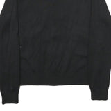 LUC-CE Womens Black & Beige Plain V-Neck Pullover Basic Knit M Classic Stylish