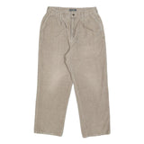 M. GORDON Mens Cotton Beige Relaxed Straight Trousers W30 L28 Casual