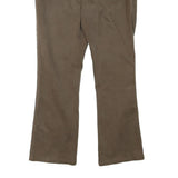 JECKERSON Womens Cotton Blend Brown Regular Straight Trousers W31 L28 Classic