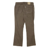 JECKERSON Womens Cotton Blend Brown Regular Straight Trousers W31 L28 Classic