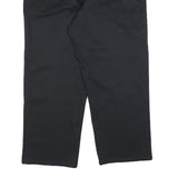 DICKIES Mens Relaxed Black Cotton Blend Trousers W40 L30 Workwear Zip Closure