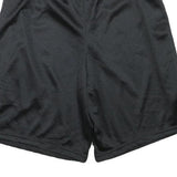 CHAMPION Mens Shorts Black S W24 Polyester Blend Mesh Casual Sports Logo