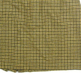 HOBBS Womens Yellow & Black Check Mini Cotton Blend Skirt UK 8 Classic Style