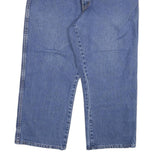 DICKIES Mens Jeans Blue Regular Straight Denim W40 L24 Workwear Zip Closure