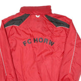 ERIMA Mens Red Black Polyester Blend Jacket M Sport Zip FC Horw Number 7