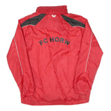 ERIMA Mens Red Black Polyester Blend Jacket M Sport Zip FC Horw Number 7
